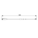 Bosch ÖN FREN BALATA FİŞİ İKAZ KABLOSU ASTRA H-ZAFIRA B 2004 VECTRA C 1.9-2.0-2.2 GTS 2004 300MM 13116560 6235647