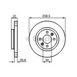 Bosch Ön Fren Disk 2 Adet Sandero Megane Logan Kango Clio I-Ii