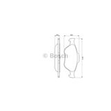 Bosch Ön Fren Disk Balata ( Ford Fiesta 1996-2008)