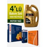 Bosch Opel Insignia 1.5 Turbo Filtre Bakım Seti-Supermax Oil Germany 10W40 4lt (2017-2023) 4 Lü