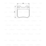 Bosch Opel Vectra B 1.6 1995-2002 Arka Balata
