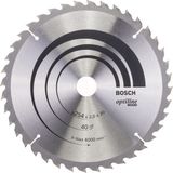 Bosch Optiline Wood Daire Testere Bıçağı 254X30 Mm 40 Diş Ahşap Malzeme için Uygun