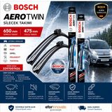 Bosch Orijinal 3397007426 642332 Aerotwin Silecek Takımı 650/475 mm Fiorino Uyumlu