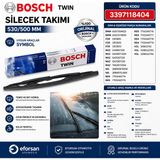Bosch Orijinal 3397118404 61617054622 Twin Silecek Takımı 530/500 mm Symbol Uyumlu