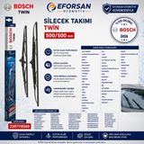 Bosch Orijinal 3397118560 61611372555 Twin Silecek Takımı 500/500 mm