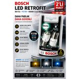 Bosch P21W 93 Tip BA15s LED Retrofit Ampul 6000K Cool White Beyaz Işık 2'li Paket