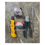 Bosch Pense Seti 180MM Pense Izeltaş Kontrol Kalem Maket Bıçak 3 Metre 5li Set - Yeşil - Gri