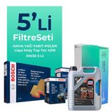 Bosch Peugeot 301 1.6 Bluehdi Dizel Filtre Bakım Seti Liqui Moly Motor Yağlı (2014-2020) 5 Li