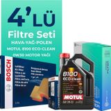BOSCH Peugeot 301 1.6 BlueHDi Dizel Filtre Bakım Seti Motul Motor Yağlı (2014-2020) 4 Lü