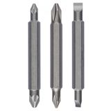 Bosch PH1/PZ1/S0x60 mm 3'lü Çift Taraflı Vidalama Ucu