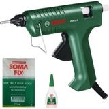 Bosch PKP 18 E Sıcak Mum Silikon Tabancası 1 Kg Şeffaf Kalın Mum Silikon ve Yapıştırıcı Seti - 1 Adet