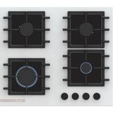 Bosch PNN6B2P40O Serie 4 Gazlı 60 cm Sert Cam Beyaz Doğalgaz Ocak
