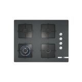 Bosch POH7C9O12O Antrasit Gri 67 cm Siyah Cam Ankastre Ocak