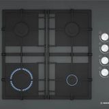 Bosch POP6C9O92O 60 cm Serie 2 Sert Cam Antrasit Gri Gazlı Ocak