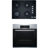 Bosch POP7C6O10O - HBJ558YS0T Inox 2'li Ankastre Set