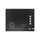 BOSCH POP7C6O12O Serie 4 Gazlı Ocak 67 cm Siyah Cam Yüzeyli Dört Gözlü Güçlü Performans - Doğalgaz