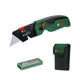 Bosch Premium Katlanabilir Maket Bıçağı + Kumaş Çanta + 10 Bıçak - 1600a02w7m Yeşil