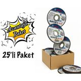 Bosch Pro 115X1 mm Paslanmaz ve Metal Kesme Taşı 25 Li Paket 2608603169 - Mavi