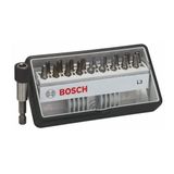 Bosch Pro 18 + 1 parça.-Set ekstra sert tornavida ucu üçgen Security-TORX-, Tri-Wing-,-ve dört köşe imbus-vidalar için