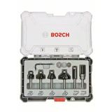 Bosch Pro Freze Seti 6 'Lı Karışık 8 Mmşaftlı