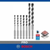 Bosch Pro Hex-5 7'li Beton Matkap Ucu Seti 4-10 mm 2608707005
