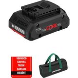 Bosch Procore All 18 V 4 Ah Batarya Yedek Akü Akülü Vidalama Şarjlı Matkap Bataryası 18 Volt 4 Amper Pil