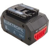 Bosch Procore Elektropil Professional EP-188 18V 8AH Muadil Batarya - Kırmızı - Siyah