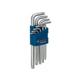 Bosch Prof. Torx Allen Anahtar Takımı Delikli Torx 9Pc (Uzun)
