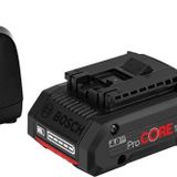 Bosch Professional 18V Sistem Batarya Başlangıç Seti 2x ProCore18V 4,0Ah pil+GAL 1880 CV hızlı şarj cihazı, kutuda)