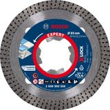 Bosch Professional 1x EXPERT HardCeramic X-LOCK Elmas Kesme Diskleri (Sert fayanslar, Sert taş, Ø 85 mm, Aksesuar Küçük Avuç Taşlama Makinesi)