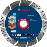 Bosch Professional 1x EXPERT MultiMaterial Elmas Kesme Diskleri (Beton, Donatılı beton, Tuğla, Yumuşak taş, Ø 180 mm, Aksesuar Büyük Avuç Taşlama Makinesi)