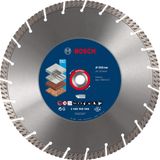 Bosch Professional 1x EXPERT MultiMaterial Elmas Kesme Diskleri (Beton, Donatılı beton, Tuğla, Yumuşak taş, Ø 350 mm, Aksesuar Tezgah Daire Testeresi, Motorlu Testere)