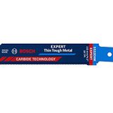 Bosch Professional 1x EXPERT 'Thin Tough Metal' S 522 EHM Panter Testere Bıçakları (Paslanmaz çelik saclar, Paslanmaz çelik saclar, Uzunluk 115 mm, Aksesuar Panter Testere)