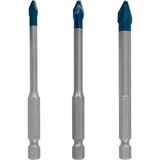 Bosch Professional 3 Parça Expert Hex-9-Hardceramic Matkap Ucu Seti (Sert Fayanslar, Ø 5-8 Mm, Akses - Renkli