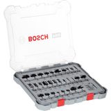 Bosch Professional 30 Parçalı Freze Seti Karışık (Ahşap Için, 6 mm Şaftlı Freze Için) - Renkli