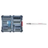 Bosch Professional 35 Parça MultiConstruction Vidalama Ucu Seti & ExCleanfWood T308B Dekupaj Bıçağı 5 Parça