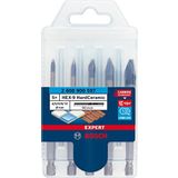 Bosch Professional 5 parça Expert HEX-9 HardCeramic Matkap Ucu Seti (Sert fayanslar, Ø 4-10 mm, Aksesuar Döner Matkap/Vidalamalar)