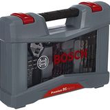 Bosch Professional 91 parça uç ve matkap ucu birinci sınıf X-Line seti (beton matkap ucu, fayans matkabı, evrensel tutucu, derinlik durdurucu, İngiliz anahtarı, sağlam çanta içinde, aksesuar matkap)