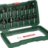 Bosch Professional Accessories 15 parça Freze Seti (Ahşap, frezeler için 8 mm şaftlı aksesuar)