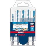 Bosch Professional Accessories 5x Expert Hex-9 Multiconstruction Delme Ucu Setleri (Beton, Yumuşak Döşemeler, Çelik, Yumuşak Ahşap, Plastik, 4-8 mm, Aksesuar Döner Matkap/Vidalamalar)