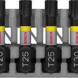Bosch Professional Accessories 8 parçalı tornavida ucu seti Torx (Impact Control, T Bit - Uzunluk 25 mm, Pick and Click, darbeli matkap aksesuarı)