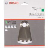 Bosch Professional Accessories Daire Testere Bıçağı, Gri, 160x20/16x2,6 mm, 24, 1 Adet