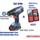 Bosch Professional Akülü Darbeli Delme Vidalama Makinesi (2 X 2,0 Ah Akü, Şarj Cihazı,)+Hediye