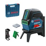 Bosch Professional GCL 2-15 G Çizgi Lazer (15 m Çalışma Alanı, 3 x AA Pil, IP 54 Toza Karşı Koruma Sistemi, Yeşil Lazer, RM1 Tutucu, Takım Çantası)