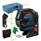 Bosch Professional GCL 2-50 G Çizgi Lazer(15m Çalışma Alanı [Alıcı ile 50 m], 4 x AA Pil, IP 64 Toza Karşı Koruma Sistemi, Yeşil Lazer, RM10 Tutucu, Takım Çantası)
