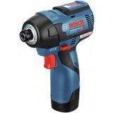 Bosch Professional GDR 12V-110 Akülü Darbeli Somun Sıkma (12 Volt, 2 x 3,0 Ah Akü, Şarj Cihazı, L-Boxx Çanta, 110 Nm maks. tork, 1/4" altıgen uç girişi)