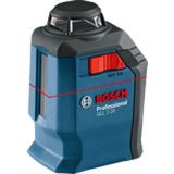 Bosch Professional GLL 2-20 Çizgi Lazer (20m Çalışma Alanı, 4 x AA Pil, IP 64 Toza Karşı Koruma Sistemi, Kırmızı Lazer, BM 3 Tutucu, Takım Çantası)