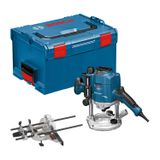 Bosch Professional GOF 1250 CE üst freze (ağızlı anahtar 19 mm, ince ayarlı paralel dayanak, kopya kovanı adaptörü, germe pensesi, L-BOXX 238)