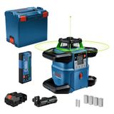 Bosch Professional GRL 650 CHVG Rotasyon Lazeri (Yeşil Lazer, Dış Mekan Tesviye, Maksimum Çalışma Alanı:650m, L-boxx, Mobil Uygulama Destekli)