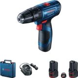 Bosch Professional GSB 120-LI 2 Ah Akülü Darbeli Delme Şarjlı Vidalama + Aks